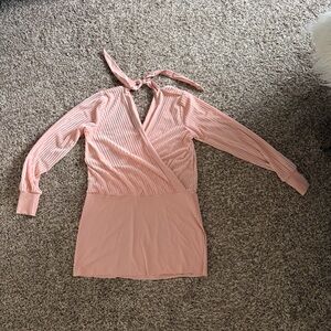 OMNIA paratus OPAL Halter Tie Tunic mini dress